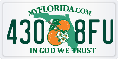 FL license plate 4308FU