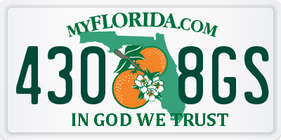 FL license plate 4308GS