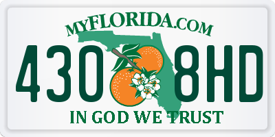FL license plate 4308HD