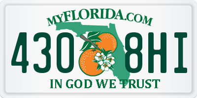FL license plate 4308HI