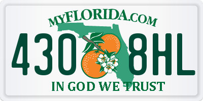 FL license plate 4308HL