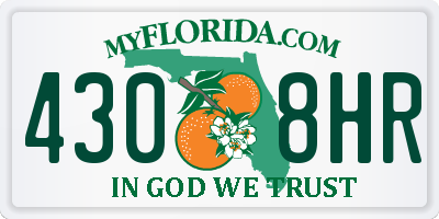 FL license plate 4308HR