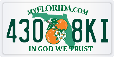 FL license plate 4308KI