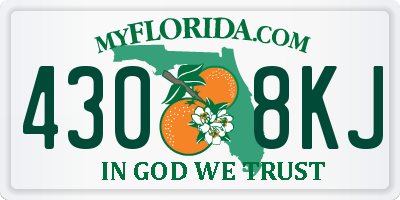 FL license plate 4308KJ