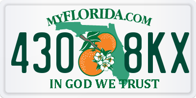 FL license plate 4308KX
