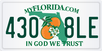 FL license plate 4308LE