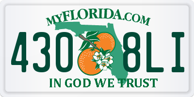 FL license plate 4308LI