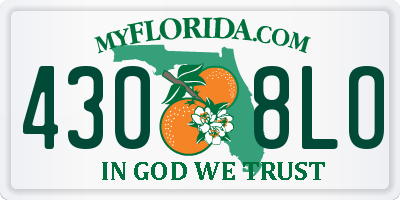 FL license plate 4308LO
