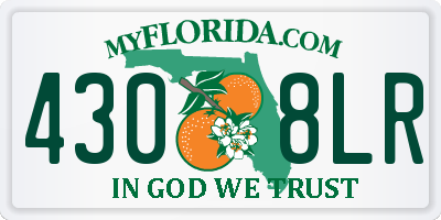 FL license plate 4308LR