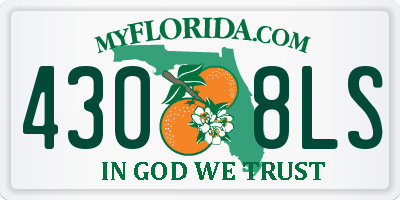 FL license plate 4308LS