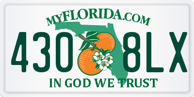 FL license plate 4308LX