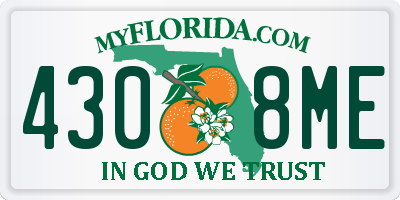 FL license plate 4308ME