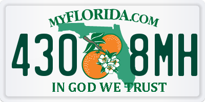 FL license plate 4308MH