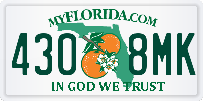 FL license plate 4308MK