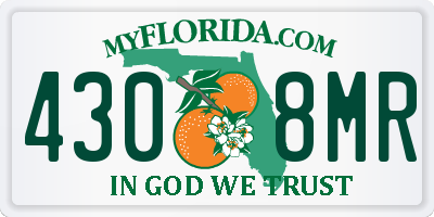 FL license plate 4308MR