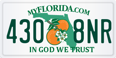 FL license plate 4308NR