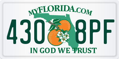 FL license plate 4308PF