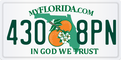 FL license plate 4308PN