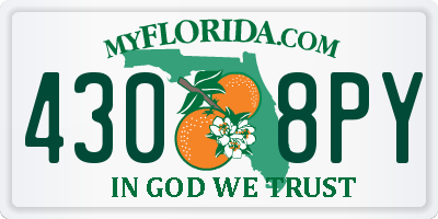 FL license plate 4308PY