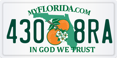 FL license plate 4308RA