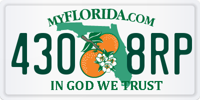 FL license plate 4308RP