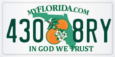 FL license plate 4308RY