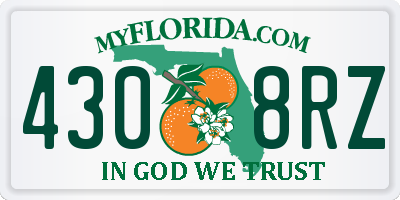 FL license plate 4308RZ
