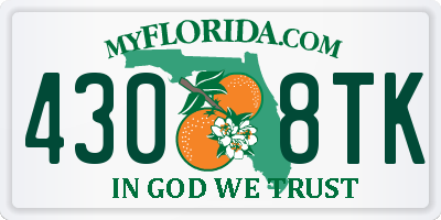 FL license plate 4308TK