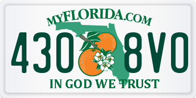 FL license plate 4308VO