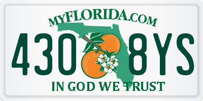 FL license plate 4308YS