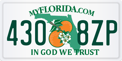FL license plate 4308ZP