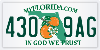 FL license plate 4309AG