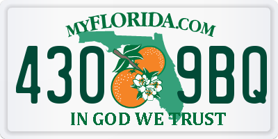 FL license plate 4309BQ