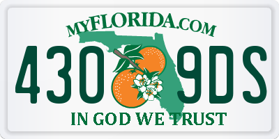 FL license plate 4309DS