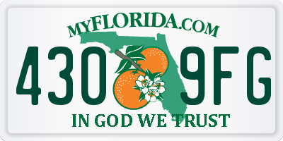 FL license plate 4309FG