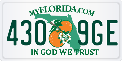 FL license plate 4309GE
