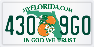 FL license plate 4309GO