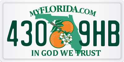 FL license plate 4309HB