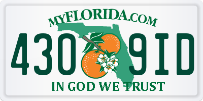 FL license plate 4309ID