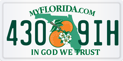 FL license plate 4309IH
