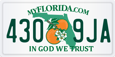 FL license plate 4309JA