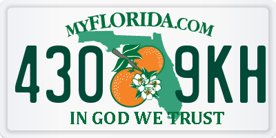 FL license plate 4309KH