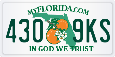 FL license plate 4309KS