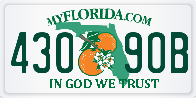 FL license plate 4309OB