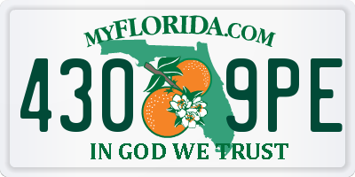 FL license plate 4309PE