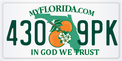 FL license plate 4309PK