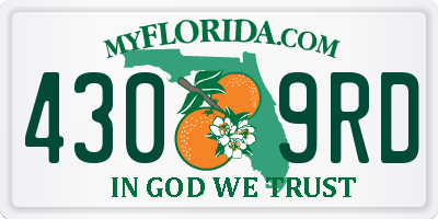 FL license plate 4309RD
