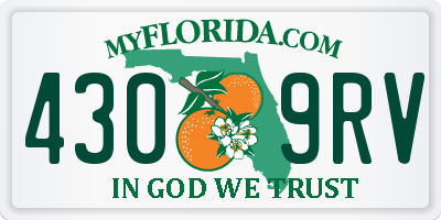FL license plate 4309RV