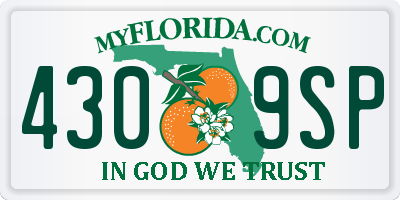 FL license plate 4309SP
