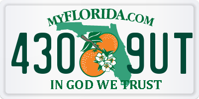 FL license plate 4309UT